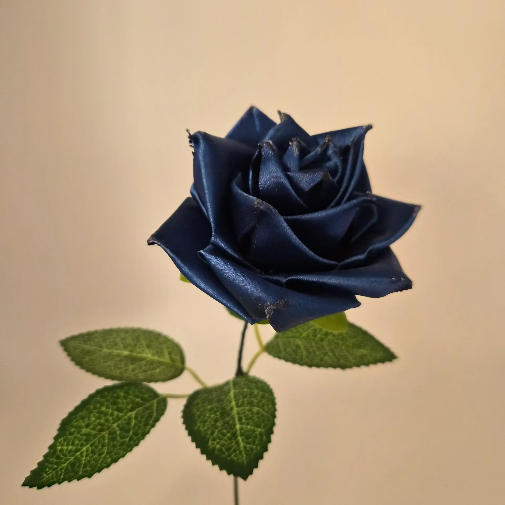 Rose Mini Bleue Marine Pailletée